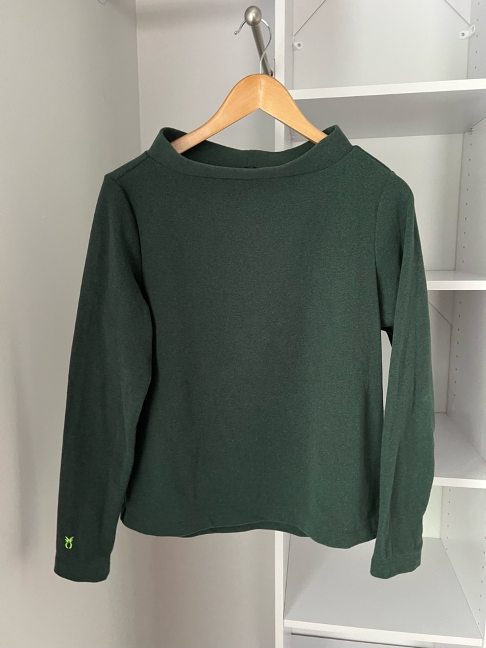 Dudley Stephens Brighton Boatneck in Terry Fleece (Hunter Green)